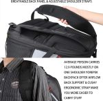 YOREPEK Travel Backpack, Extra Large 50L Laptop Backpacks for Men Women, Water Resistant College School Bookbag Airline Approved Business Work Bag with USB Charging Port Fits 17 Inch Computer, Black - Image 5